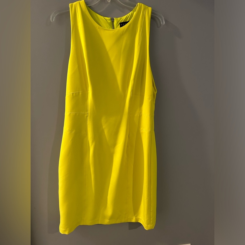 Never worn chartreuse pencil dress
